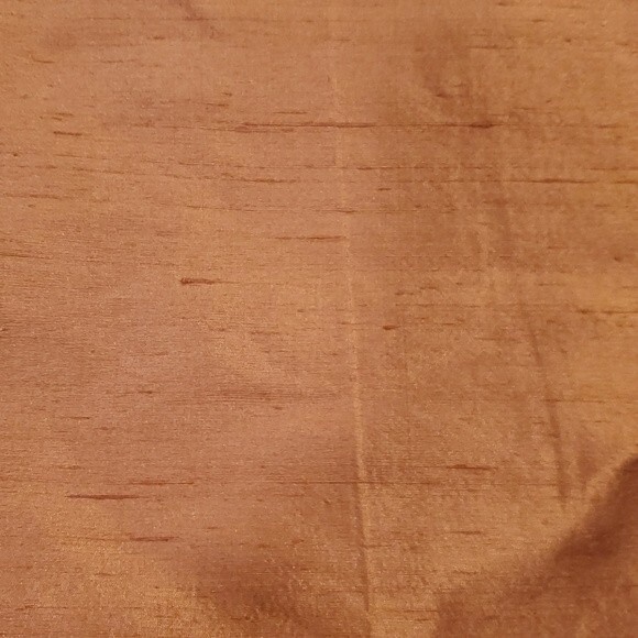 NWT DUPIONI SILK PANEL CURTAIN DRAPE IN SALMON CLAY 84" by 42" - Picture 3 of 5